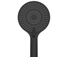 Лійка для душу, 3-х режимна, пластик, графіт/чорний, 130 мм, HS005B VENTA