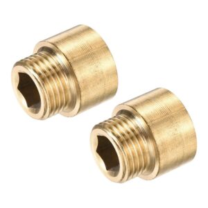 Подовжувач, латунь, 20 мм, ЗВ, DN 15, 1/2"", зовні під ключ, нікель, RAFTEC {10/80/320} UDL0120"