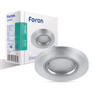 Вбудований світильник Feron CD8060 під лампу з підсвіткою хром