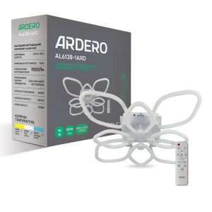 Світлодіодна накладна люстра Ardero AL6138-1ARD FELICITY 95Вт білий