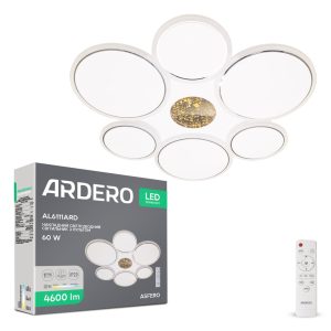 Світлодіодна накладна люстра Ardero AL6111ARD ASFERO 60Вт білий
