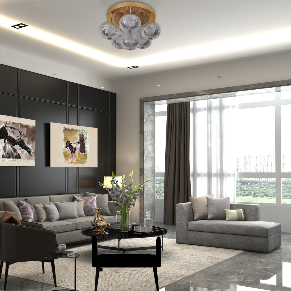 Світлодіодна люстра Ardero AL6186-1ARD GATSBY 22Вт 4000K золотий — изображение 3