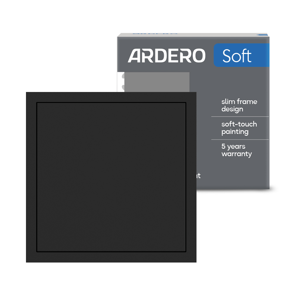 Заглушка Ardero EV111B-B Soft чорна