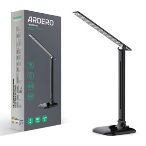 Світлодіодний настільний світильник Ardero DE1725ARD 9Вт 6500K чорний