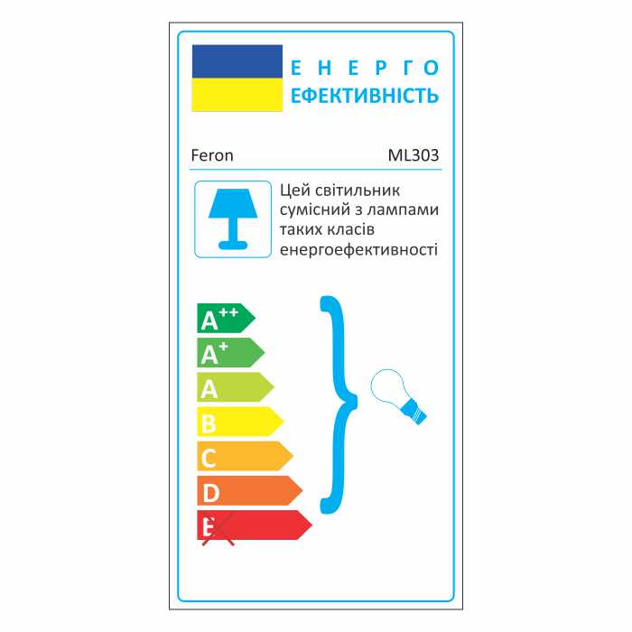 Накладний поворотний світильник Feron ML303 під лампу чорний