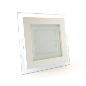 Светильник встраиваемый со стеклом 6Вт 4000К квадрат негерметичный