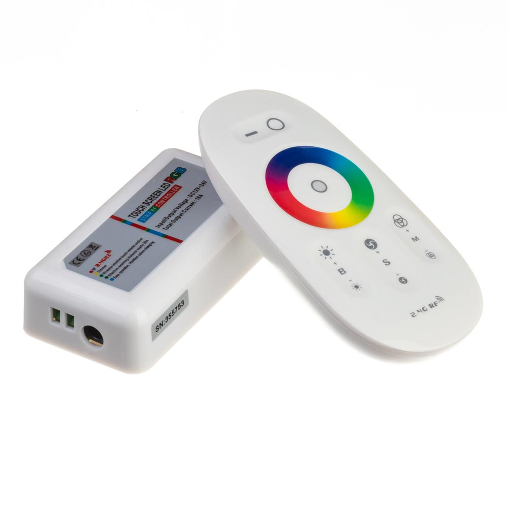 RGB контроллер белый 18 А 216 Вт, (8 кнопок)