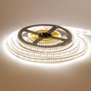 Светодиодная лента 12в теплая белая AVT smd3014 204led/м негерметичная, 1м