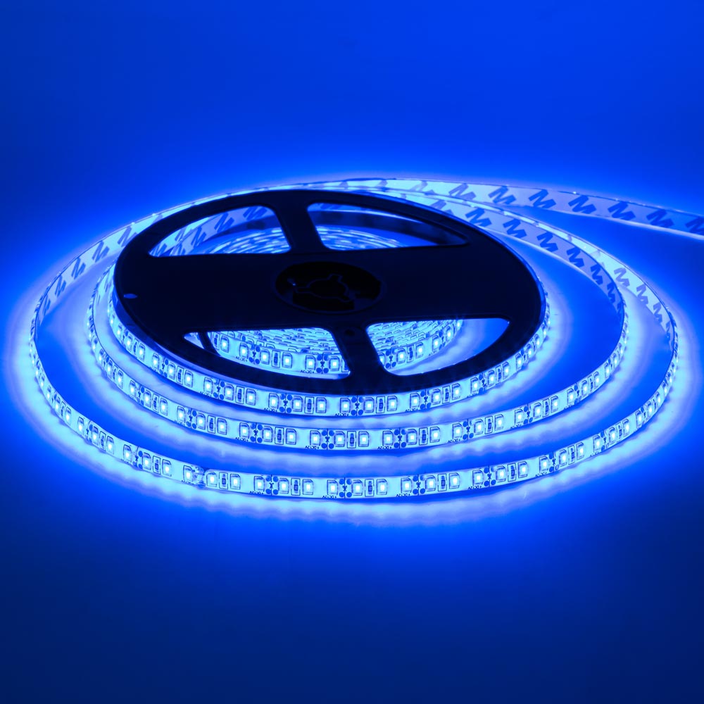 Светодиодная лента 12в синяя smd2835 120led/м герметичная, 1м