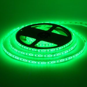 Светодиодная лента 12в зеленая smd2835 120led/м герметичная, 1м