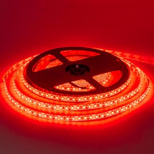 Светодиодная лента 12в красная smd2835 120led/м негерметичная, 1м