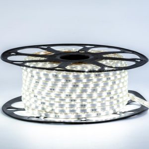 Светодиодная лента 220в нейтральная белая smd3014 120led/m 5,5W/m герметичная, 1м