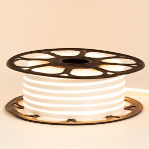 Светодиодный неон 12в белый теплый smd2835 120led/m 6W/m 8*16 PVC герметичный, 1м