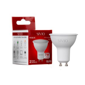 Led лампа SIVIO нейтральная белая 7W GU10 MR16 4100K