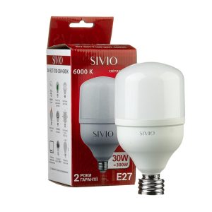 Светодиодная лампа SIVIO Е27 Т100 30W 6000K