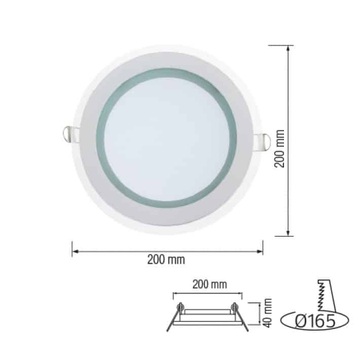 Світлодіодний світильник CLARA-15 15W 6400К - Зображення 2