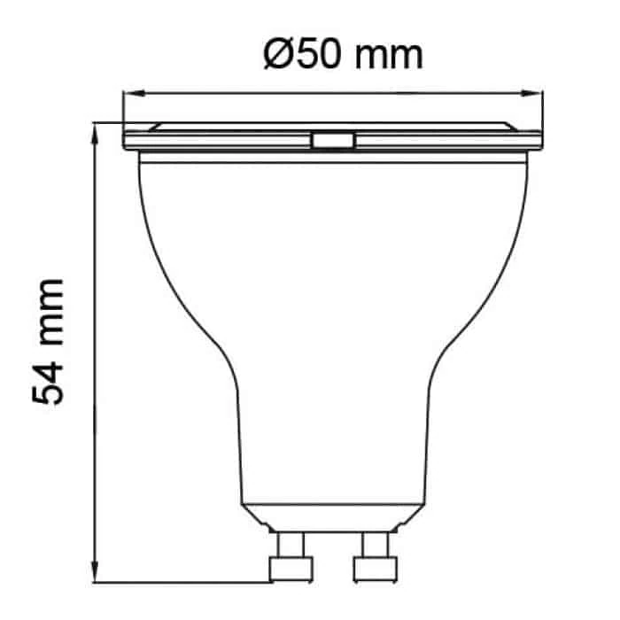 Світлодіодна лампа CONVEX-8 8W GU10 4200К - Зображення 2