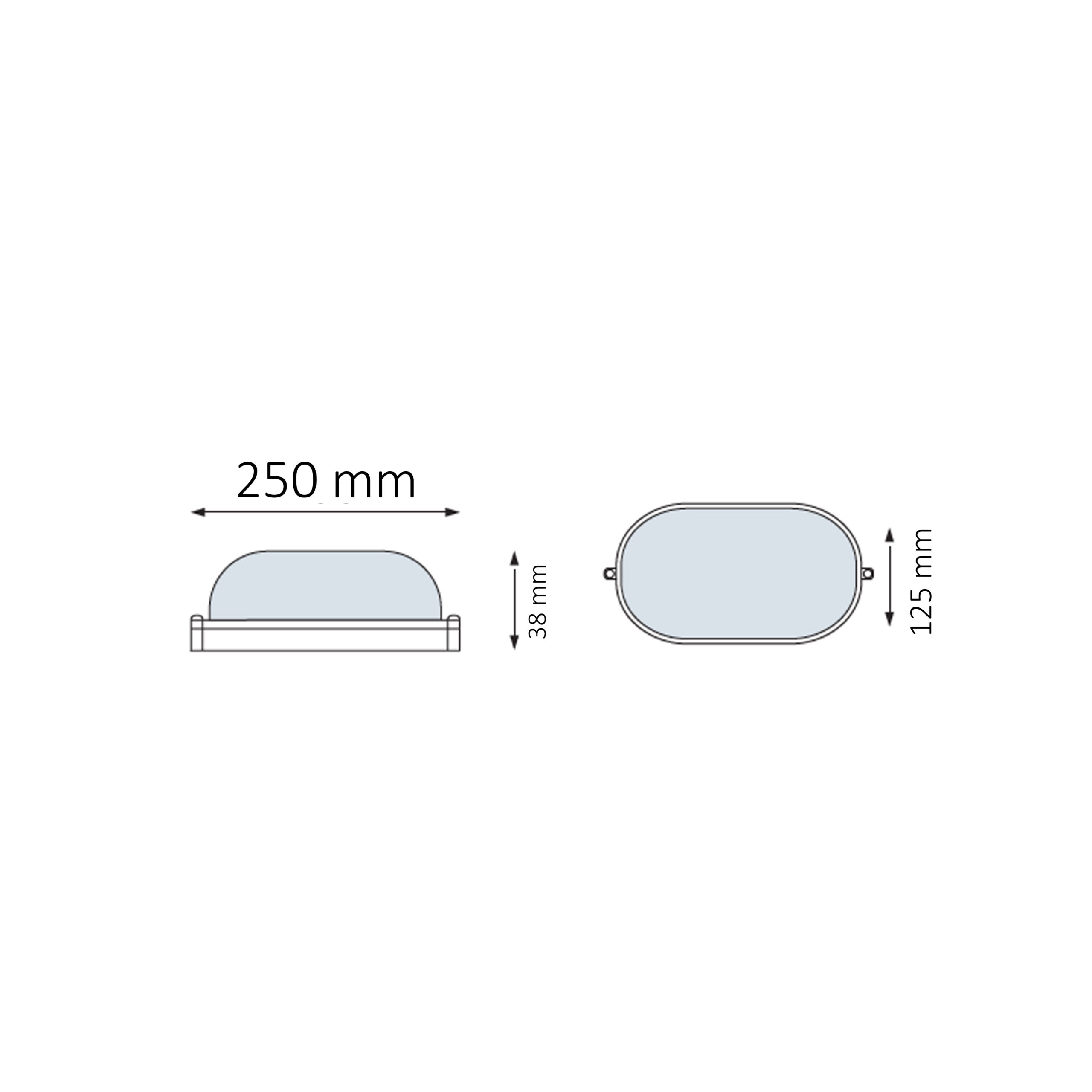 Світлодіодний світильник вологозахищений FARADAY-24 24W IP65 6400К білий - Зображення 2