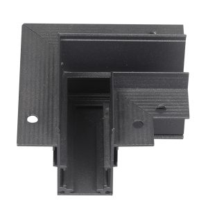 З'єднувач кутовий для магнітного шинопровода вбудованого MAGNET-RC чорний