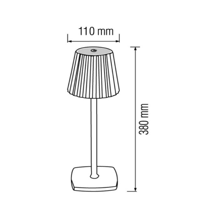 Світильник настільний LED MERIDA 3CCT 3W білий - Зображення 2