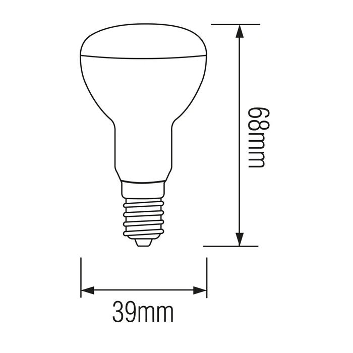 Світлодіодна лампа REFLED-4 4W E14 4200К R39 - Зображення 2