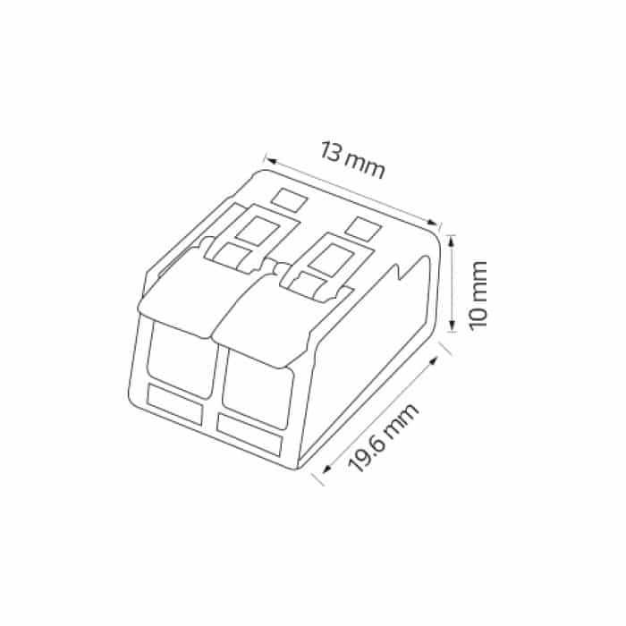 Клемник 2-х полюсний SLIM CONNECTOR-2 - Зображення 2