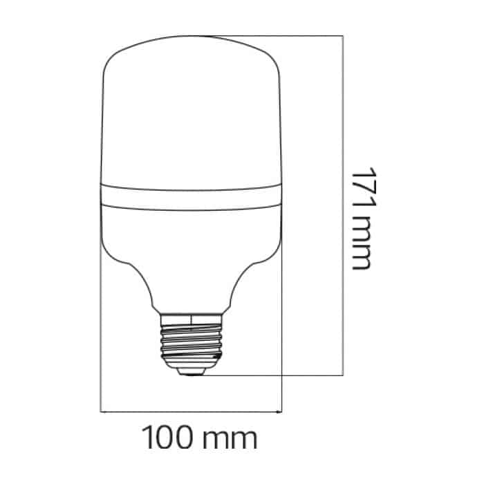 Світлодіодна лампа TORCH-30 30W E27 4200K - Зображення 2