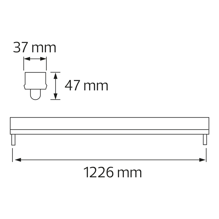Корпус для LED ламп TUBOFIX-120 - Зображення 2